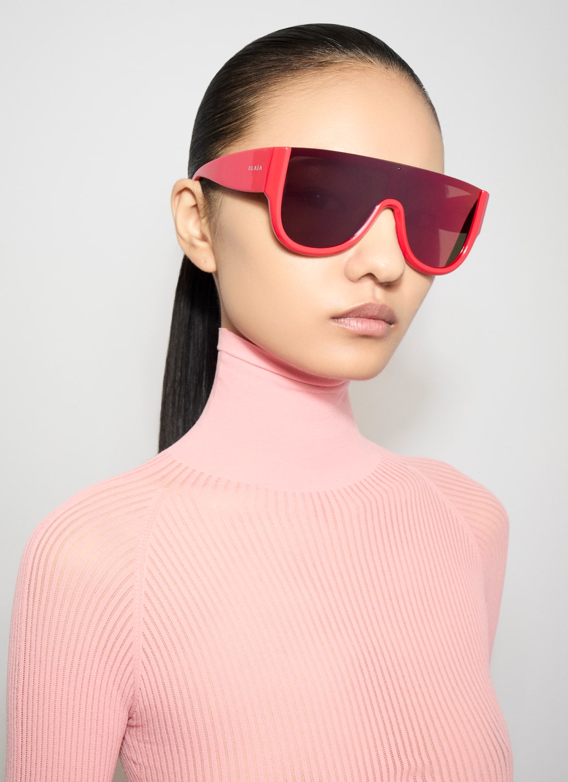 MASK SUNGLASSES ALAÏA RED MASK SUNGLASSES